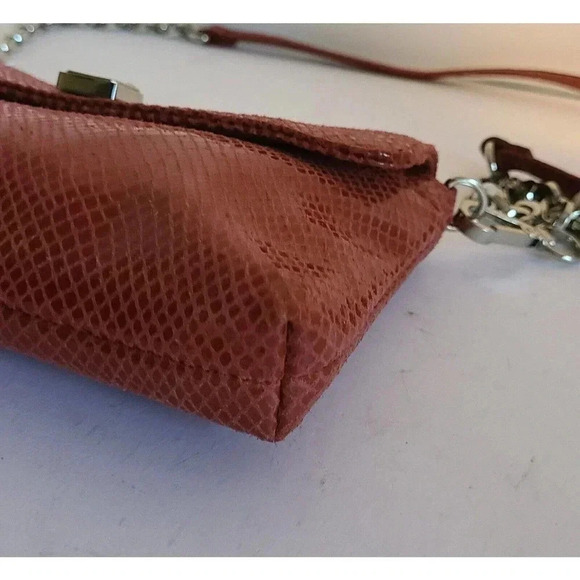 CALVIN KLEIN WOMENS BRICK RED CROSSBODY BAG CLUTCH PHONE POCKET PURSE NEW - Picture 7 of 9